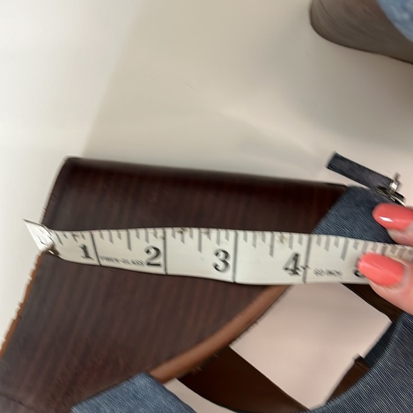 White House black market denim, wedge heel size 7 - Picture 7 of 9